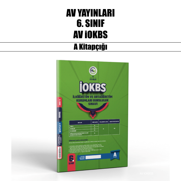 AV 06.SINIF İOKBS BURSLULUK SINAVI A - 25-26